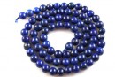 Margele lapis lazuli natural tratat, rotund, 6mm