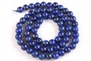 Lapis lazuli, round, 8mm