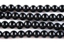 Onix, black, round, 8.5mm