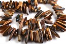 Brown tiger eye, stick, 18x5-21x7mm