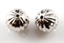 Margele decor, argint 925 placat cu rodiu, 9mm - x1