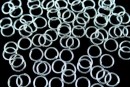 Jump rings, 925 silver, 4.2x0.4mm  - x10