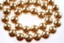 tip Mallorca Pearls, Round, Gold, 10mm