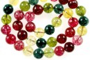 Mix cuart de stanca multicolor, rotund 10mm