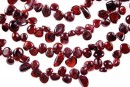 Margele granat rosu intens, neregulat, 9-13mm