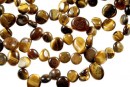 Margele ochi de tigru, nugget, 12-14mm