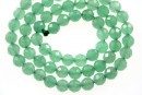 Green aventurine, faceted round, 6mm