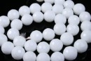 White agate, faceted round, 8mm