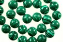 Green syntethic malachite, round, 4.3mm