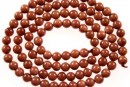 Brown goldstone, round, 4mm