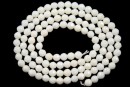 Agate, faceted round, ivory, 3mm