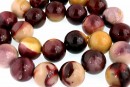 Margele jasp mookaite, rotund, 10mm