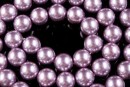 tip Mallorca pearls, round, purple-silver, 6mm