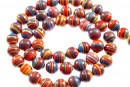 Margele multicolor syntethic stone, round, 6mm
