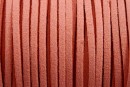 Snur faux suede, maro pamantiu, 3mm - x5m