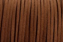 Snur faux suede, maro ciocolatiu, 3mm - x5m