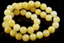 Margele Aventurin galben, round, 6.5mm