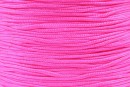 Snur matase pentru bratari, roz neon, 0.8mm - x5m