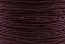 Snur matase pentru bratari, maro intens, 0.8mm - x5m