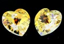 Swarovski, pandantiv inima, crystal aurore boreale, 10mm - x2