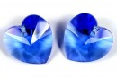 Swarovski, pandantiv inima, sapphire, 10mm - x2