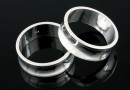 Baza inel suport cristale, argint 925, 18.7mm - x1