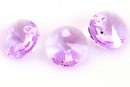 Swarovski, pandantiv rivoli, violet, 8mm - x4