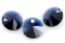 Swarovski, pandantiv rivoli, dark indigo, 8mm - x4