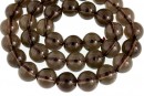 Margele cuart natural fumuriu intens, rotund , 10mm
