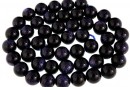 Margele piatra soarelui albastru, Blue goldstone, round, 8mm