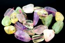 Mix cuart lemon, cuart roz, ametist, citrin si prehnite, 20-28x14x18mm