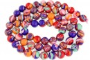 Margele malachit multicolor, sintetic,, rotund , 6mm