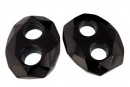 Link masiv din agata neagra, 37-38mm - x1