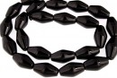 Margele onix negru, biconic, 14.5x8.5mm