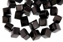Margele onix negru fancy cub, 15mm