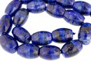 Margele lapis lazuli natural, butoias rotunjit 19x13mm