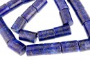 Margele lapis lazuli natural, tub, 14x10mm