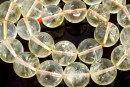 Margele citrin light natural, rotund, 13.5mm