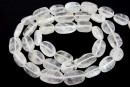 Margele cuart natural , oval neregulat, 10-13mm