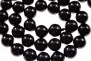 Margele turmalina neagra naturala, rotund, 6.5mm
