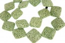 Lava, green, square, 23.5x23.5mm