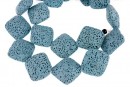 Lava, blue, square, 23.5x23.5mm