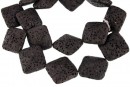 Lava, black, square, 23.5x23.5mm