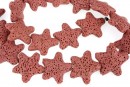 Lava, vintage pink, star 25x24mm - x18
