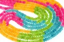 Margele jad multicolor, rondela, mix, 4.5mm