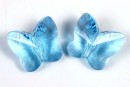 Swarovski, fluture, aquamarine, 6mm - x2