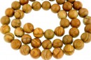 Brown wood lace jasper, round, 8.5mm