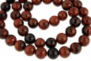 Mahogany obsidian, round, 8.5mm
