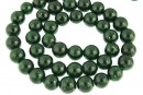 Green goldstone, round, 6mm