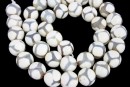 Agate, rice painted, tibetan style, 10.5mm